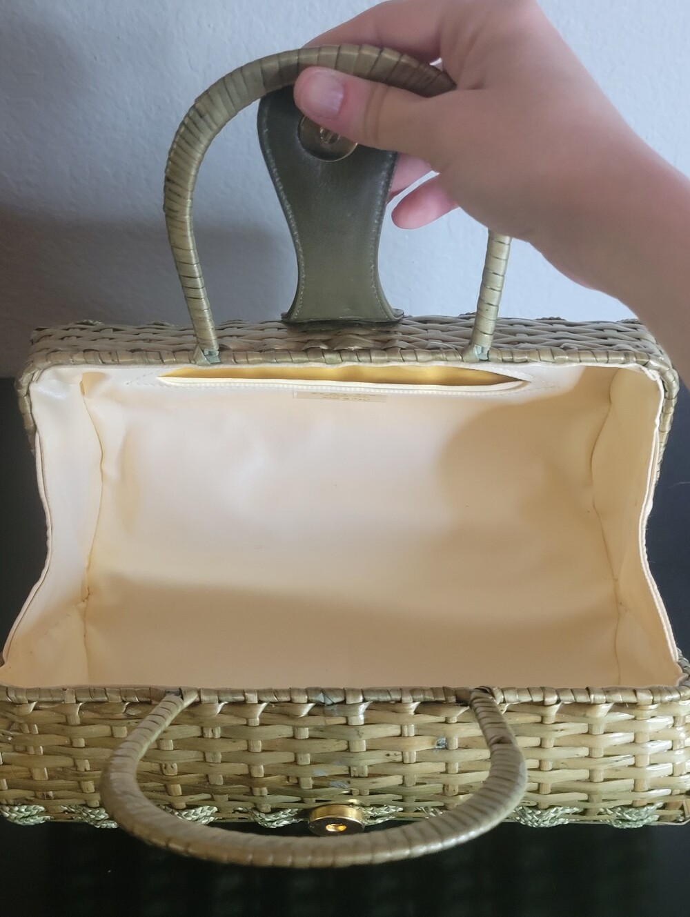 Vintage  Bally   Woven Straw bag - Picture 10 of 12